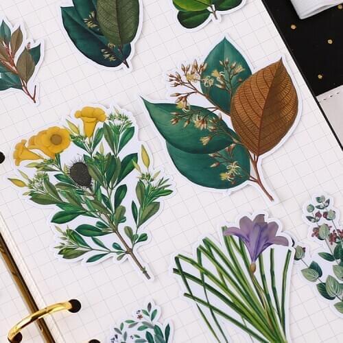 15pcs Creative cute self-made Peripheral Autumn leaves scrapbooking stickers /decorative sticker /DIY craft photo albums