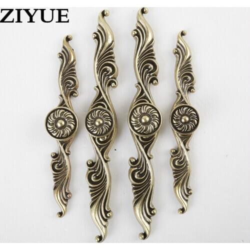 2PCS/LOT Free Shipping European Antique Cabinet Handle Zinc Alloy European Bronze Single Hole Cabinet Drawer Handle