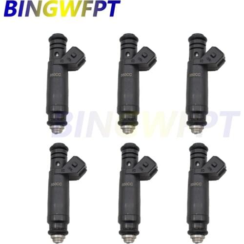 6PCS / LOT High Quality Fuel Injector Nozzle 107961 FL114961 FI114961 Fit For EV1 60LB Honda Toyota BMW V-W Ford Dodge