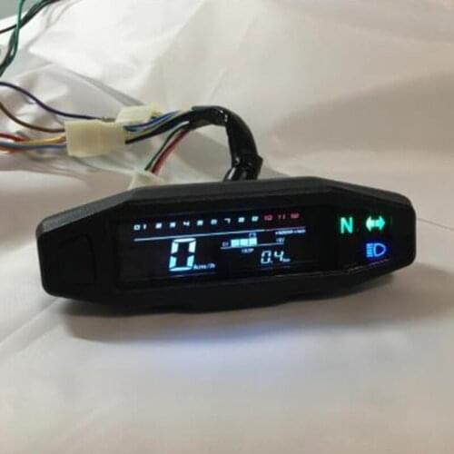 A0NE Digital Display Thermometer Odometer Motorcycle Instrument Digtal Speedometer Dashboard Compatible with Russian KR200