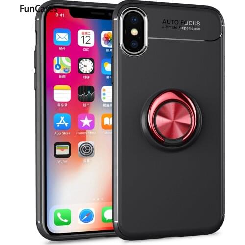 Book Cases For hoesje iPhone X Rotate Freely Bracket Glitter Case sFor Apple iPhone cellular XS Back Soft TPU Protector Caso