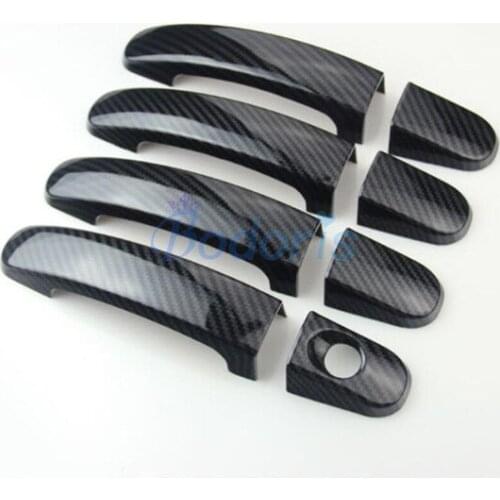 For Ford Ranger T6 T7 2012 2013 2014 2015 2016 2017 2018 Carbon Fiber Color handle Cover Door Handle Outer Bowls Moulding Trim