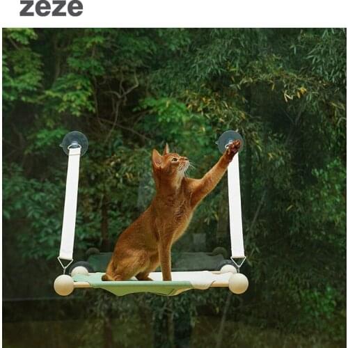 Simple Design Hammock for Cats Comfortable Cat Pet bed High-end Sunny window seat swing Hanging Beds Detachable Bearing 15kg