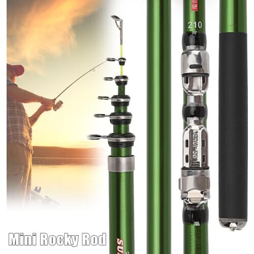 Hot Sale Telescopic Fishing Rod Reel Travel Portable Sea Fishing Pole for Freshwater Saltwater NOV99