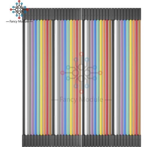 40Pcs 2.54mm Dupont Cable Female to Female Colorful Dupont Jumper Wire 20CM