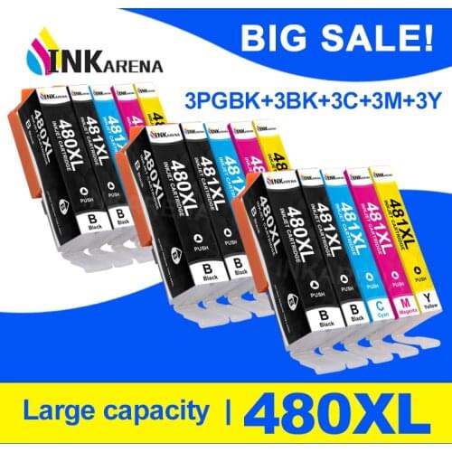 Compatible for Canon PGI 480 481 PGI-480 CLI-481 Ink Cartridge PIXMA TS704 TR7540 TR8540 TS6140 TS9540 TS6240 TR 7540 Printer