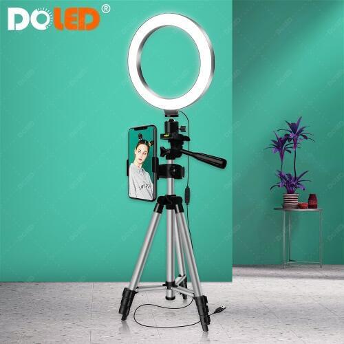 LED Selfie Ring Light With Tripod for Camera Live Stream Kit for YouTube Tiktok Video Photo Studio Photographic Lighting