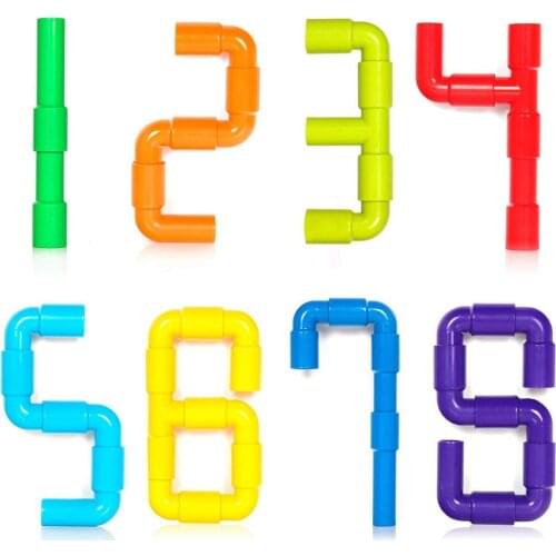 Building Montessori Water Pipe Tube Blocks Toy Enlightening Pipeline Constructor Brick STEM Designer Toys For Children