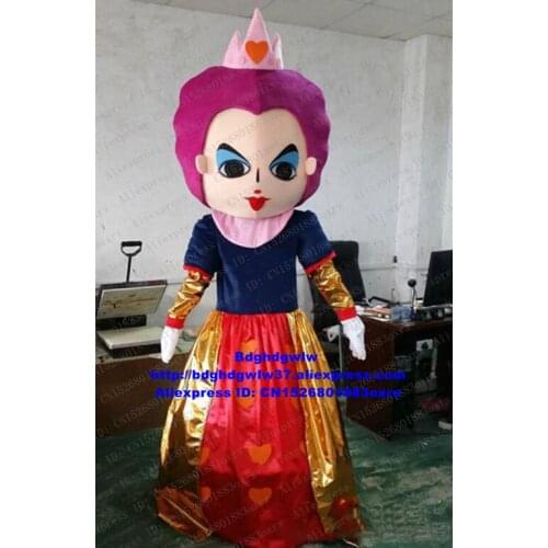 Alice In Wonderland Red Queen Mascot Costume Adult Cartoon Character Outfit Sales Promotion Large Family Gathering zx1337