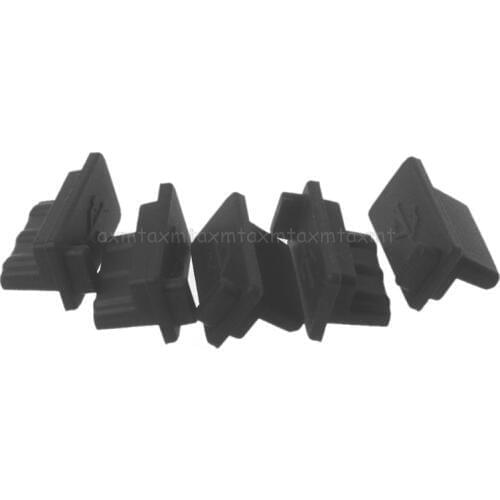5PCS USB Dust Plug Charger Port Cover Cap Female Jack Interface Universal Silicone Dustproof Protector Tablet PC Notebook Laptop
