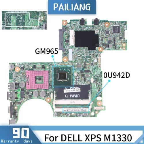 0U942D For DELL XPS M1330 06253-4 CN-0U942D GM965 Mainboard Laptop motherboard tested OK