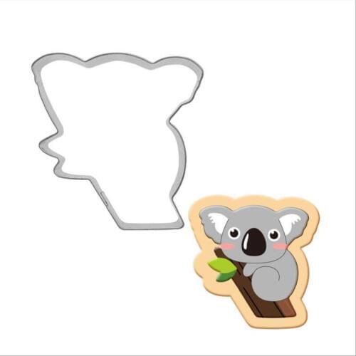 1pcs patisserie reposteria gateau Koala Moldes Metal Cookie Cutter Fondant Cake Decor Pastry Shop Cupcake Toppers Biscuit Mould