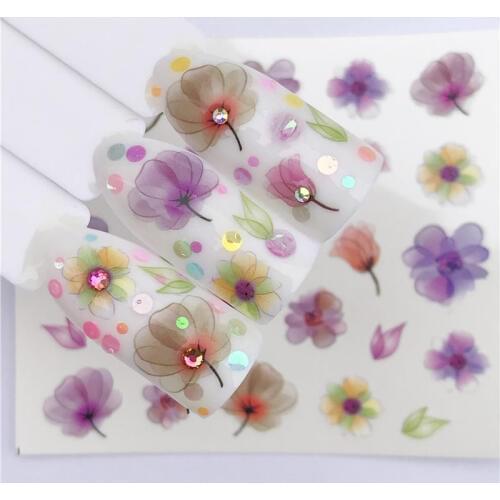 FWC Sweet Fruit Nail Art Water Transfer Sticker Nail Decorations Sets Women Makeup DIY Beauty Tattoos Tools