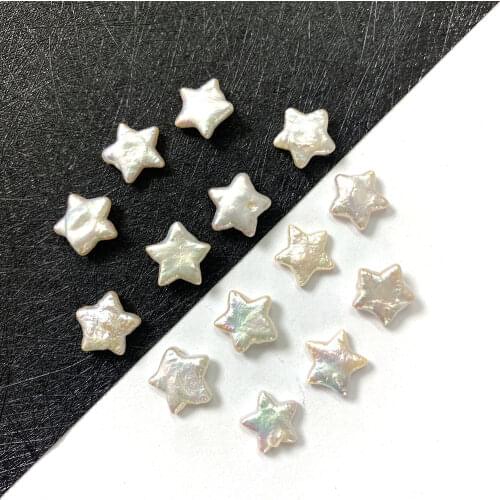 Natural Freshwater Pearls, Star-shaped Non-porous Beads, for DIY Fashion Jewelry Making, Necklace, Bracelet, Earrings, Size 12mm