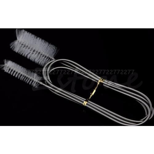 New Flexible Cleaning Ended Tube Brush Double for Filter Pump Aquarium Pipe Hose JUL24 dropship