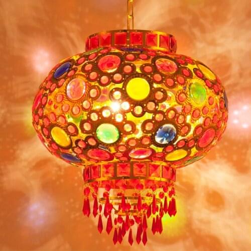 New Year Walking Lantern Hanging Decoration LED Door Balcony Rotating Chinese Lanterns Wedding Housewarming Lantern Decoration