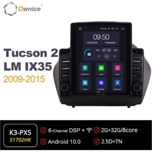 Ownice Android 10.0 Car Radio forHyundai Tucson 2 LM IX35 2009 - 2015 GPS 2 Din Auto Audio System Stereo 4G LTE Tesla Style