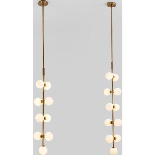 Nordic Lighting Fixtures Dining Room Stairs Glass Ball Creative personality Living Room Corner Shop Bar Sample Room Pendent lamp