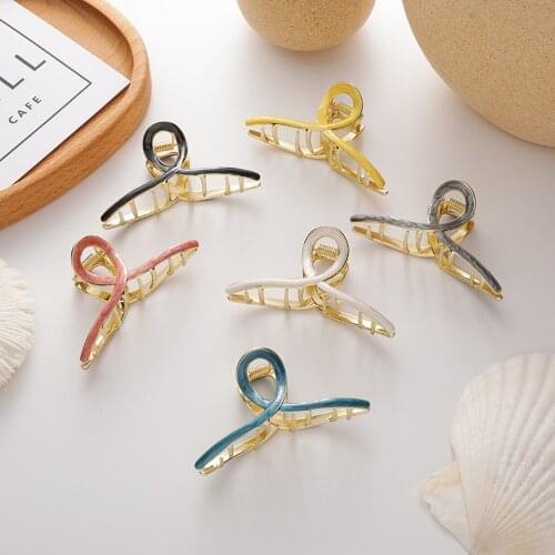 Hair Clips for Women Simple Exquisite Geometry Hair Claws Fashion Multi Color Hair Accessories Jewelry Wholesale
