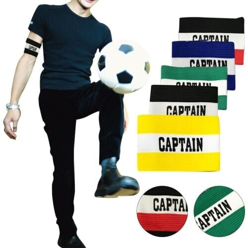 1PCS Coloful Football Soccer Captain Armband Breathable Soccer Arm Band Leader Match For Football Training Supplies