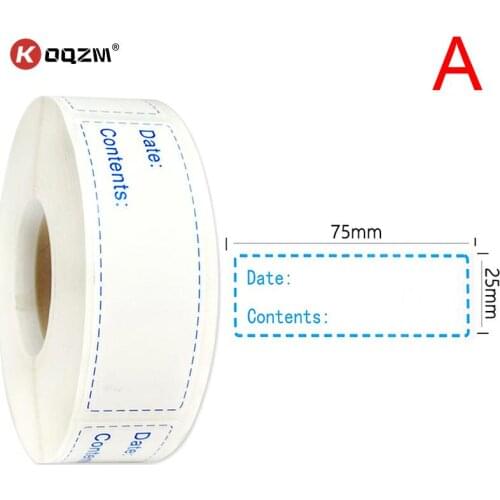 150pcs/roll Kitchen Sticker Refrigerator Freezer Food Storage Date Content Label New