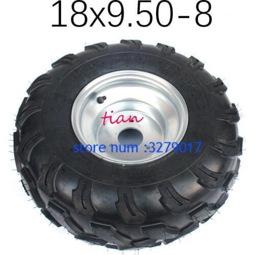 Good Quality 18X9.50-8 Tyre with Rim Fit for ATV Buggy Quad Lawn Mower Garden Tractor 150cc 200cc 250cc 300cc Front Rear Wheel