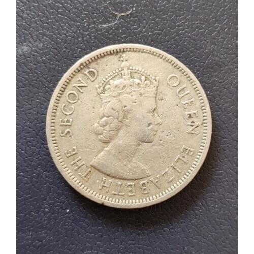 30mm 1960 1 Dollar Old Hongkong Coins Old Original Coin Collectible Edition 100% Real Rare Commemorative Coin Random Year