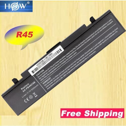 HSW Laptop Battery For Samsung AA-PB4NC6B R60 P210 P460 P50 P560 P60 Q210 R39 R40 R408 R41 R410 R45 R458 R460 R509 R510 6CELLS