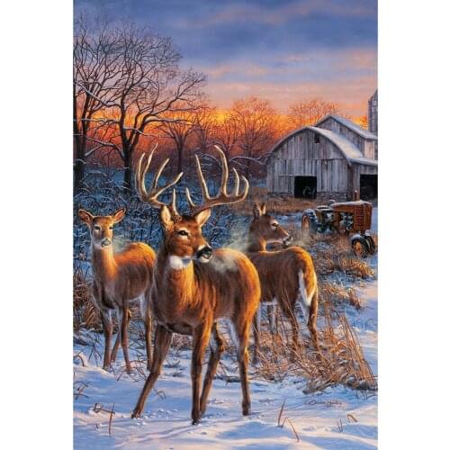 5D DIY diamond painting wapiti Full square/round Embroidery Pattern Cross stitch kits mosaic wall stickers
