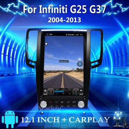 Tesla Style Car radio For Infiniti G25 G37 2004-2013 Car Stereo multimedia player receiver Recorder