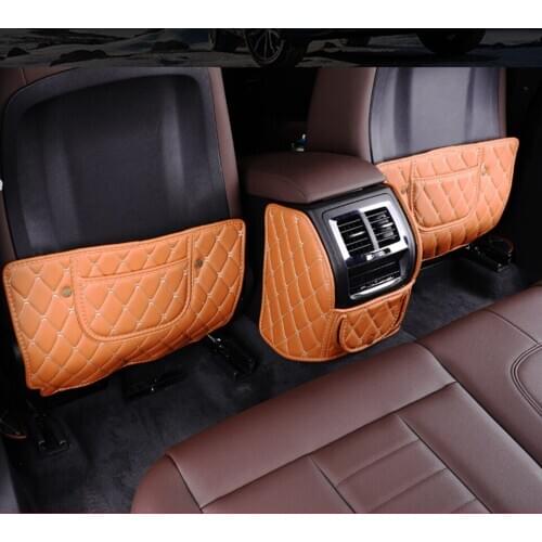 Car Anti Child Kick Pad Interior Seat For BMW X3 x4 2019 Protective Pad Leather Waterproof