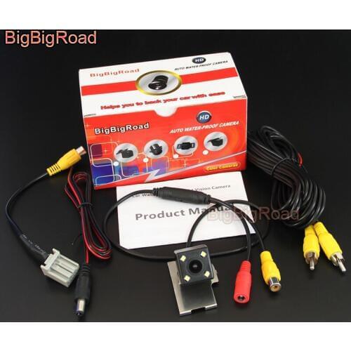 BigBigRoad Car Rear View Camera For Honda Accord LX / Inspire 2018 with adapter Original Monitor Compatible