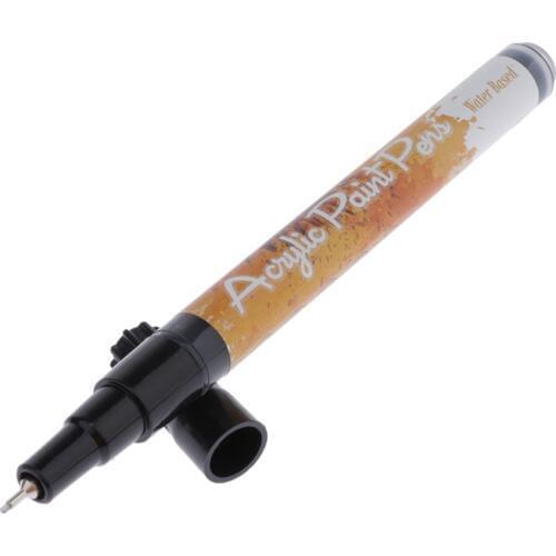 Black Acrylic Paint Marker Pen Water Based For Rock Glass Fabric DIY 0.5MM