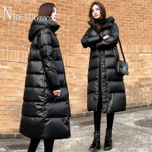 Black Color M-4XL Fat MM Plus Size Long Style Women Parkas Fashion Female Overcoat