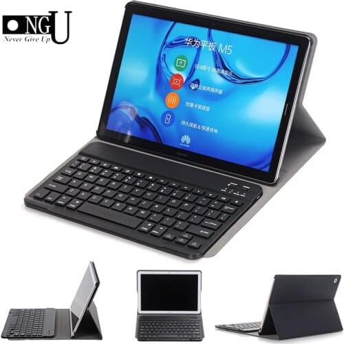 Business Keyboard Case for Huawei MediaPad M5 10 10.8 Leather Cover Stand Bluetooth keyboard Tablet Case for Huawei M5 Pro 10.8