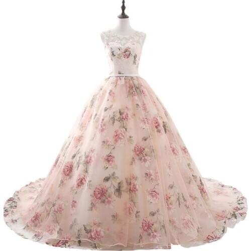 2020 Hot Ball Gown Princess Evening Dresses Backless Applique Lace Prom Gowns Princess Evening Dress robe de soriee CPS561