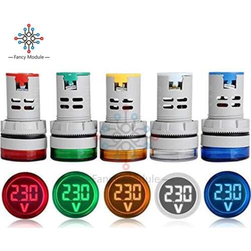 Diymore 22mm AD16-22DSV LED Digital Display Voltmeter Indicator LED Light Voltage Test Meter DC 6 -100V