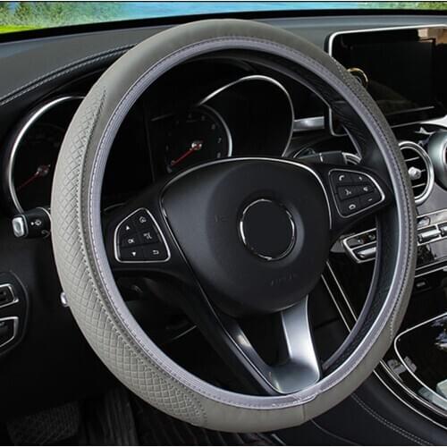 Leather Car Steering Wheel Cover For Dodge Caliber Challenger Charger Ram 1500 Journey Nitro Durango Caravan Auto Accessories