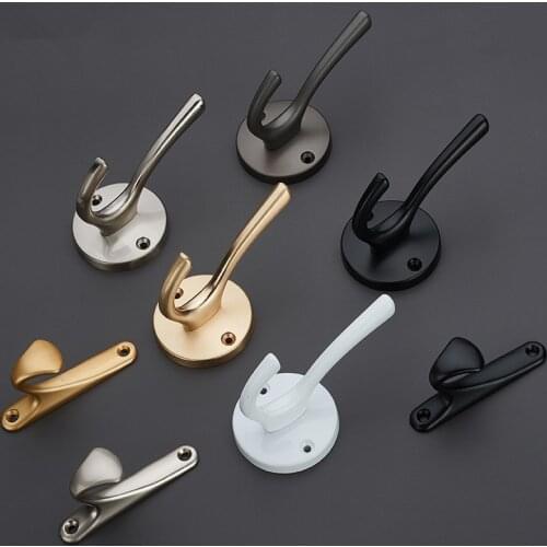 Curtain Hook Hanging Clothes Hook American Clothes Metal Single Shoe Cabinet Single Hook Wall Hanging Wall Wardrobe Cloak Hook