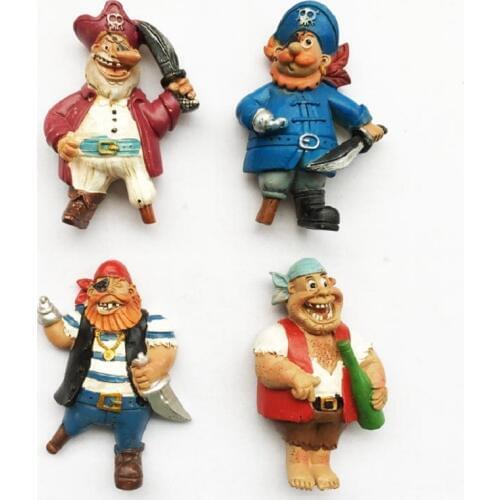 Fridge Magnets Tourist Souvenir Nordic Norway Danish Refrigerator Sticker 3D Viking Pirate Magnetic Sticker Home Decoration Gift