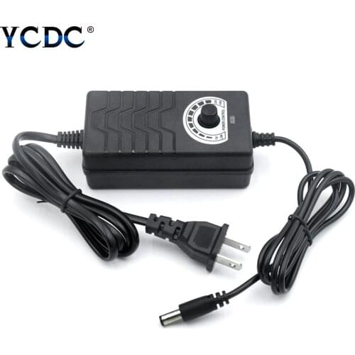 Multi-Voltage 1-24V/24-36V 2A Regulated Power Supply Adjustable Power Adapter AC 100-240V For DC Motors Network Hubs Speakers