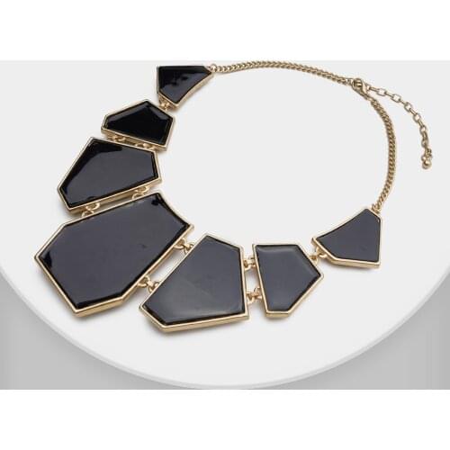 P101 RISPADA Fashion Resin Geometry Pendant Necklace Fine Jewelry For Women Lady