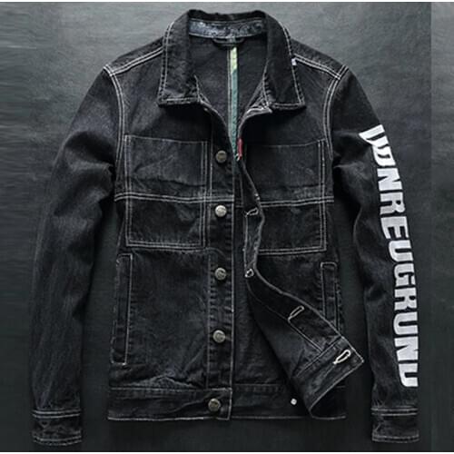 Vintage Mens Jeans Jackets Coats 2020 New Name Brand Male Denim Jacket XXXL Plus Size European Outerwear Coat Men Clothing A607