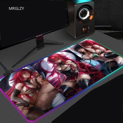 Soft Gaming Mouse Pad Glowing Computer Mousepad Waterproof Computer Keyboard Mat Gaming Desk Gaming Setup Accessories Desk Mat