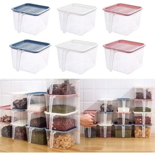 /Set Cereal Dispensers- Plastic Airtight Food Storage Containers Kitchen