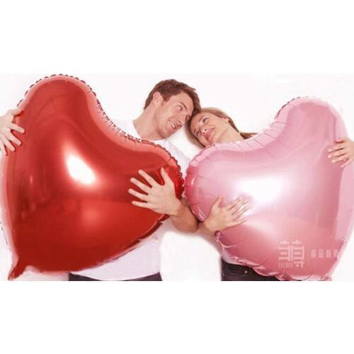 2021 Rushed New Fashion Inflatable Toys Romantic Heart-shaped Aluminum Balloons Party Decorative Wedding Decoration Balloon
