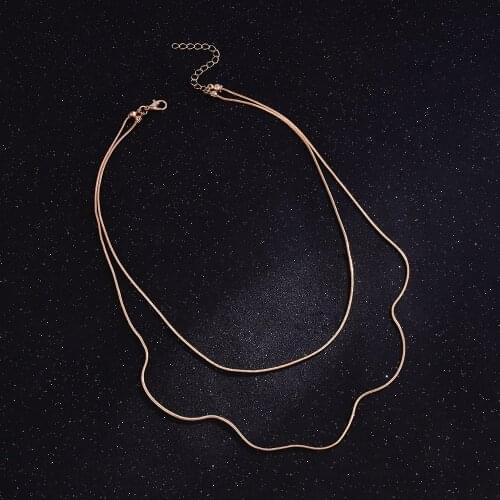 New Arrival 2021 Fashion Modern Choker Necklace Womens Neck Chain Gold Color Necklace Choker Costume Jewelry for Women