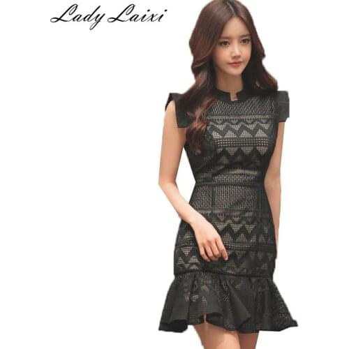 New Arrival summer women high quality sexy temperament Lace dress Mermaid dresses Vestidos