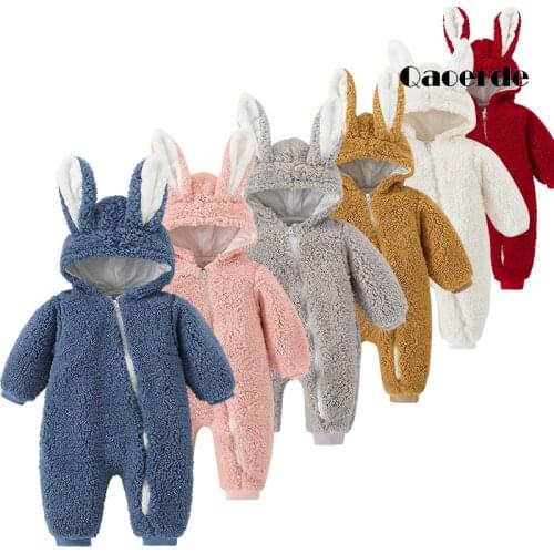 Newborn Baby Clothes Winter Unisex Christmas Rompers Thick Warm Infant Jumpsuit Parkas For Baby Girls Boy Romper Snowsuit 0-12M