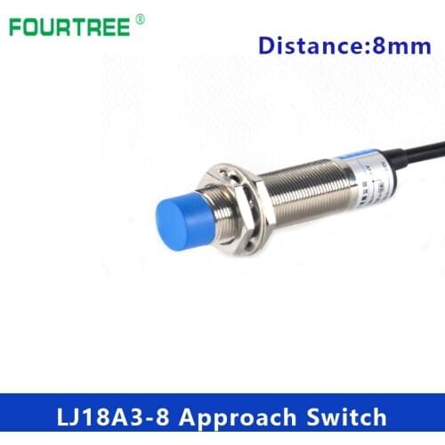 LJ18A3-8-Z-BX/AX/ BY/AY/EX/DX/DZ/EZ Proximity Switch PNP NPN NO NC M18 8mm Detect Distance Inductive Approach Metal Sensor